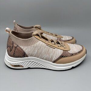 Skechers Los Angeles Snake Skin Print Arch Fit Shoes 155566 Women Size 8